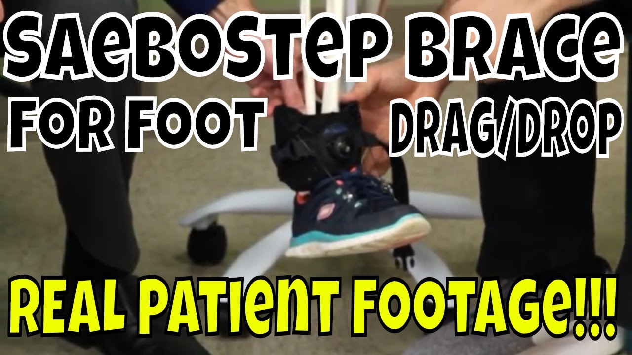 SaeboStep Brace for Foot Drag/Drop - REAL Patient Footage!!!