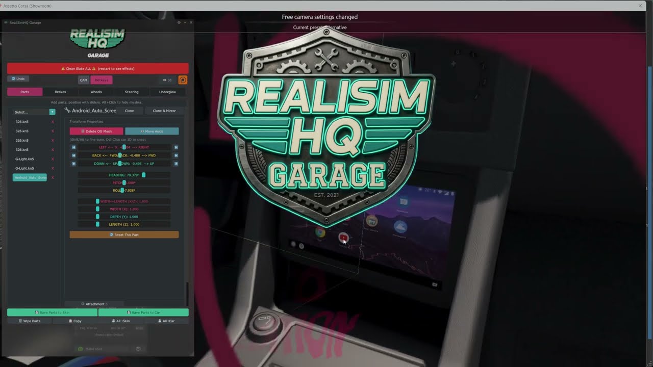 RealiSimHQ Garage : Full Car Customization IN GAME!
