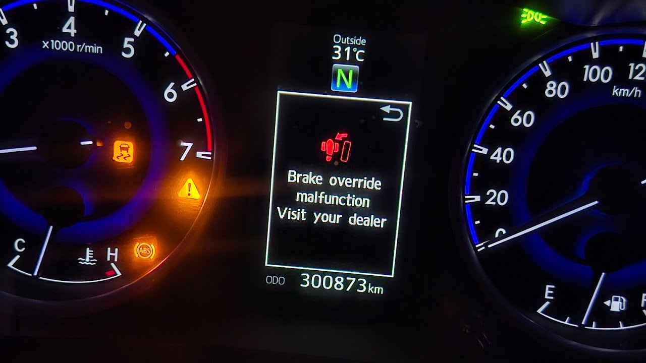 Brake override malfunction Visit your dealer | TOYOTA | HILUX 4X2 | 2016 |TO |2025 THAILAND | FIX |