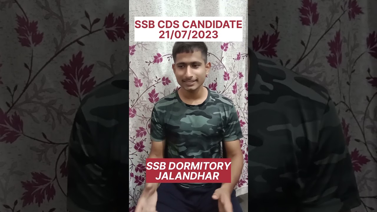 SSB CDS CANDIDATE #ssb #army #nda #jalandhar #interviews #cds #service