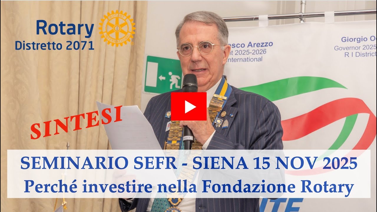 Rotary D-2071, perché investire nella Fondazione Rotary
