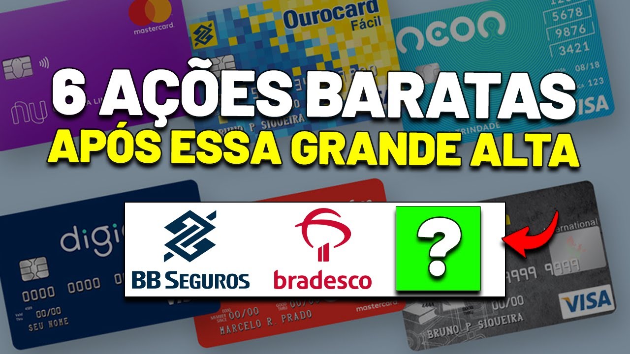 AINDA TEM COISA BARATA na BOLSA DE VALORES? 6 AÇÕES LUCRATIVAS EM PREÇOS INTERESSANTES