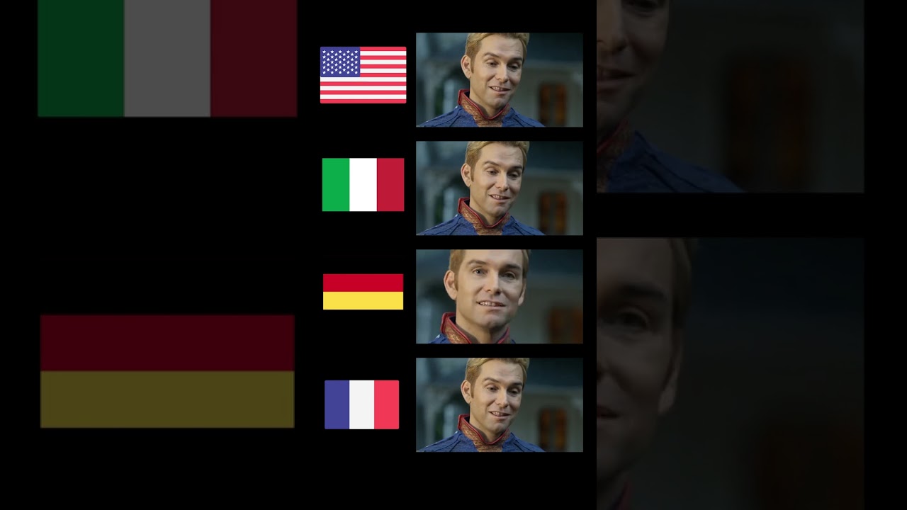 Perfect meme but Homelander is a polyglot
