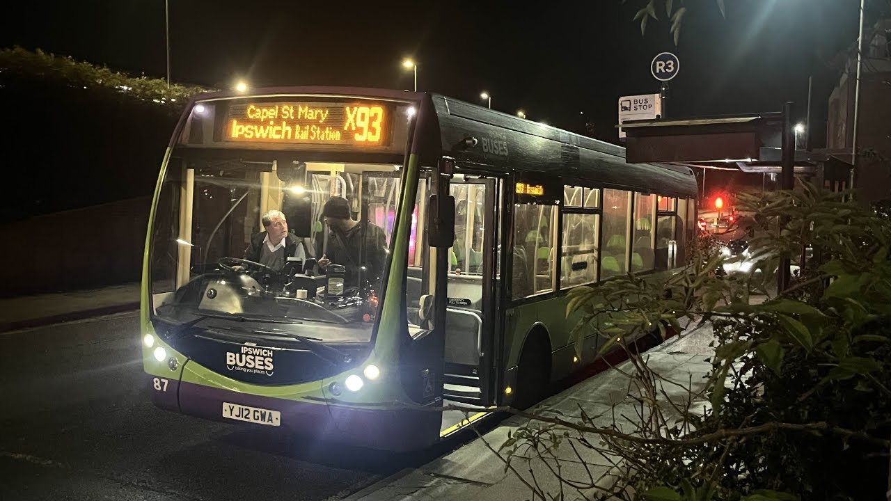 Rare! Ipswich Buses 87 YJ12 GWA X93 | Allison €4 Optare Tempo SR