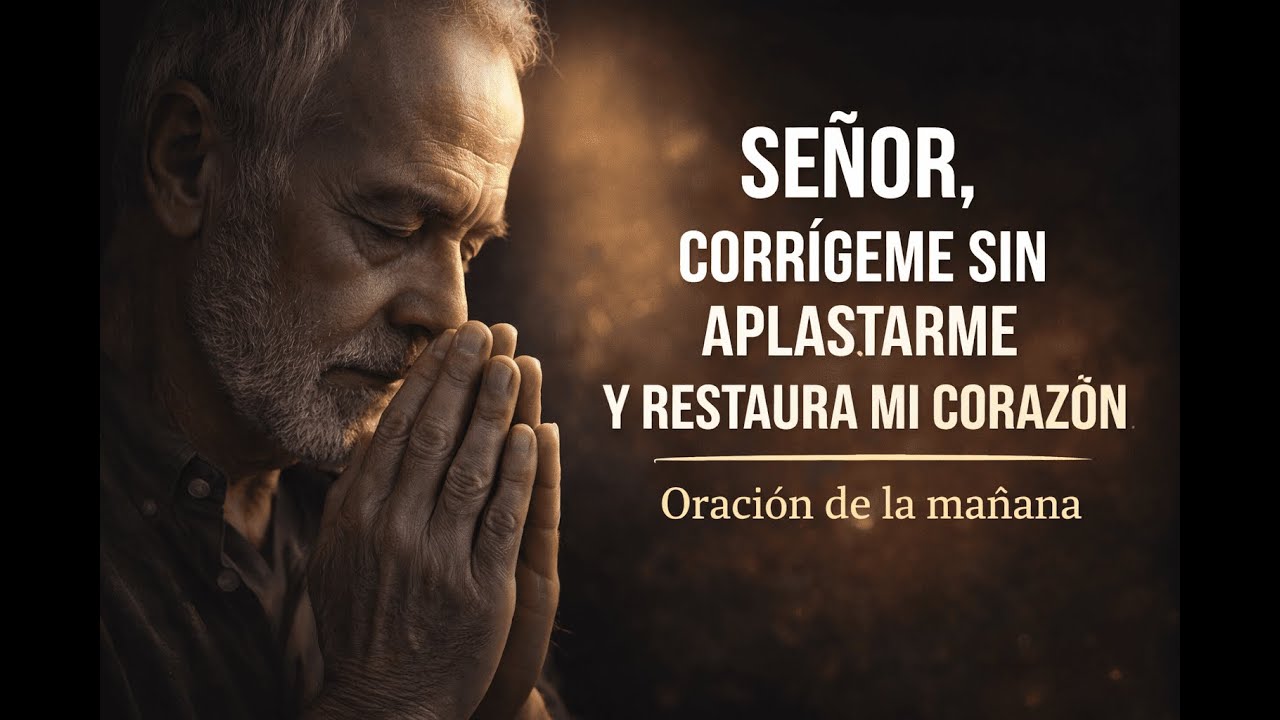 Señor, corrígeme sin aplastarme y restaura mi corazón | Oración de la mañana