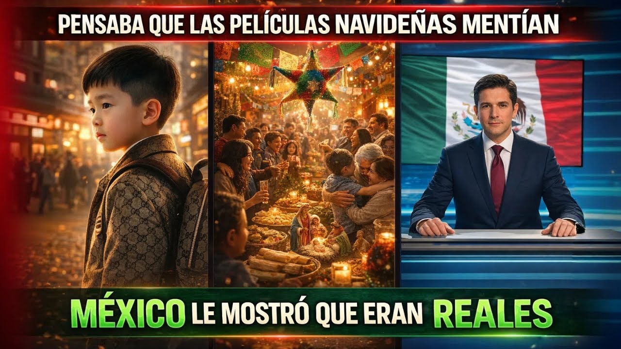 Niño chino llega a México en Navidad y vive algo que solo había visto en películas