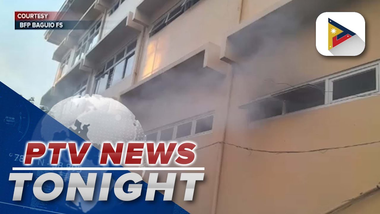 Fire hits DPWH office in Baguio City; security personnel, DPWH driver first to respond using fire...