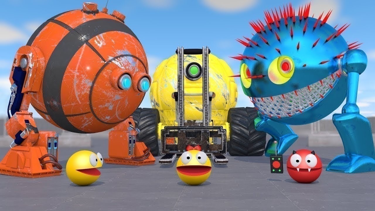 PACMAN VS ROBOT UNIVERSE | 3D Sci-Fi Animation Compilation LIVE 🔴