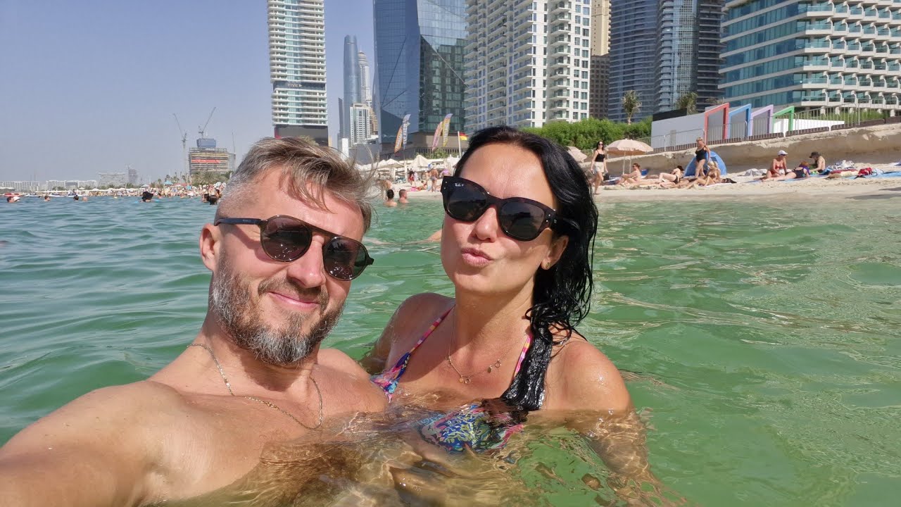 Tak wygląda plaża w Dubaju - JBR Marina Beach Dubai 