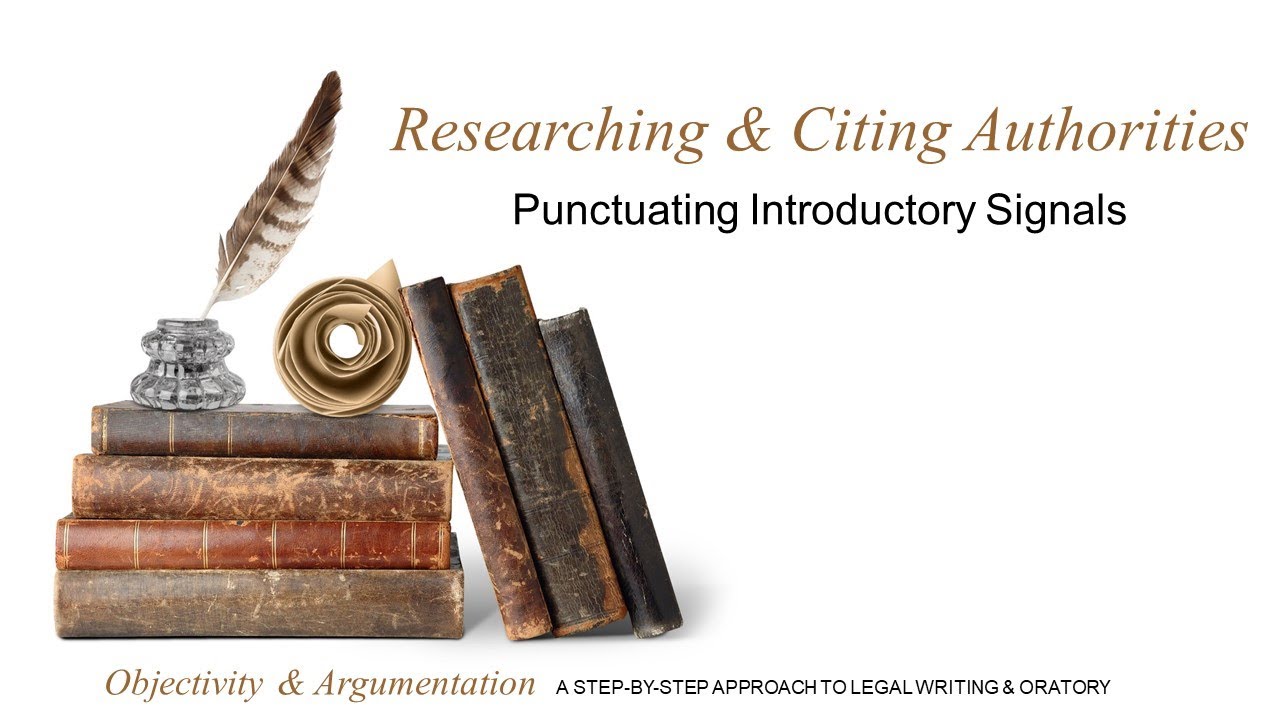Unit #2, Video #8: Punctuating Introductory Signals