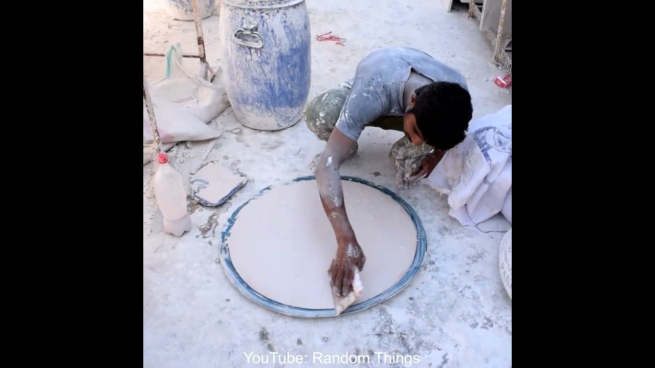 Hard Working Young Guy Making Beautiful Ceiling Design