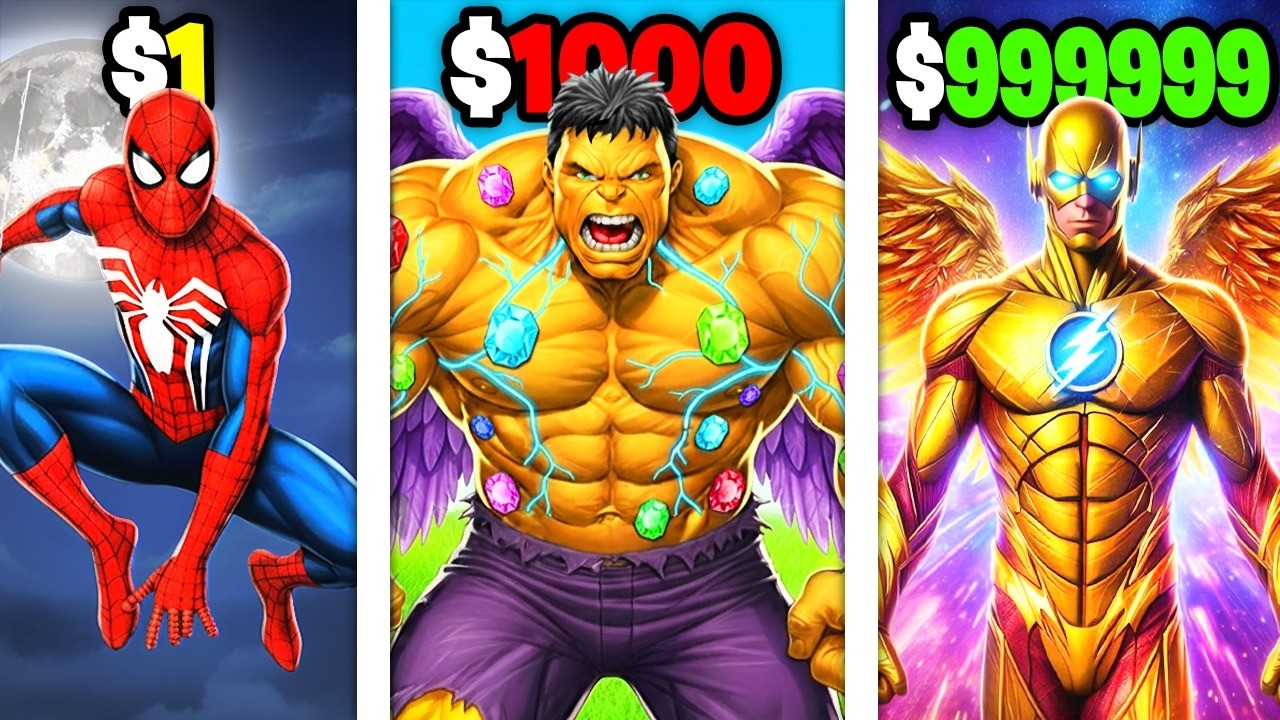 $1 to $1,000,000 SUPERHERO UPGRADES!