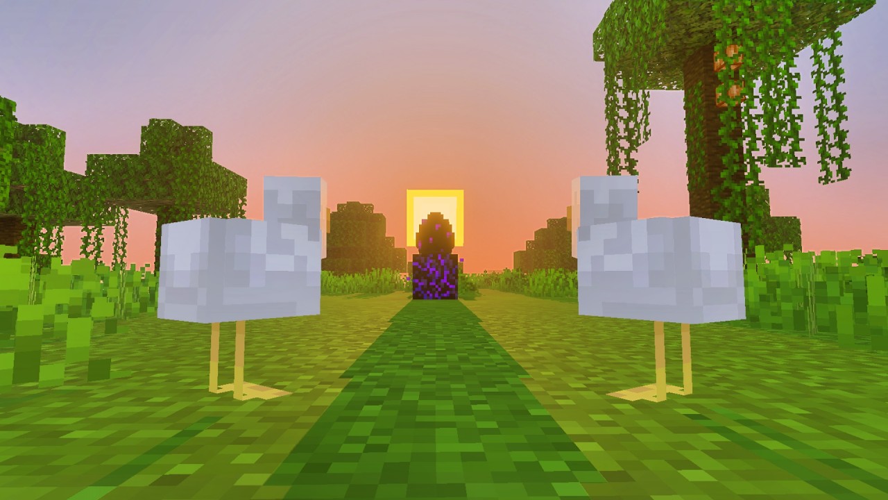 Bros beat Minecraft as Chickens.