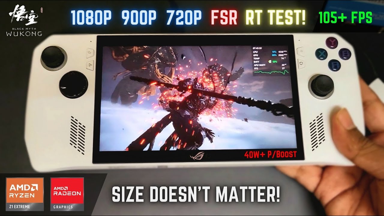 Black Myth Wukong: ASUS ROG ALLY Z1 Extreme - All Graphics MAX FSR Test!