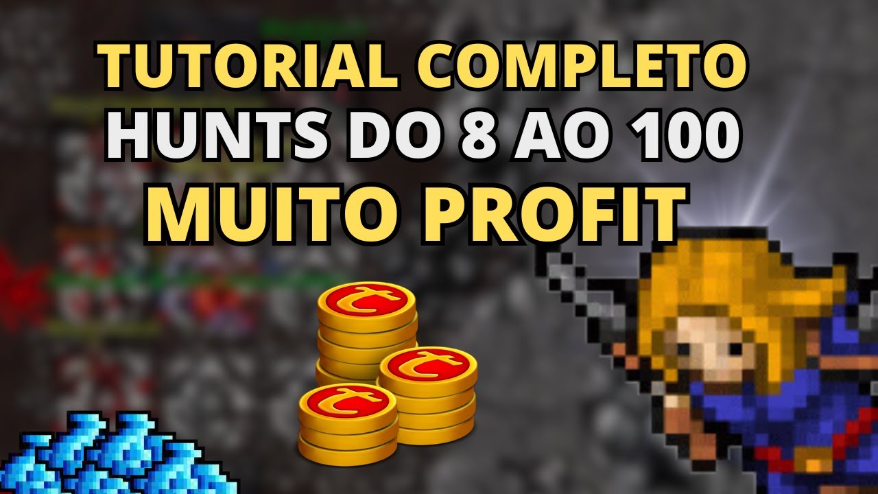 TUDO SOBRE PROFIT DO LEVEL 8 AO 100 NO TIBIA   PROFIT LOW LEVEL