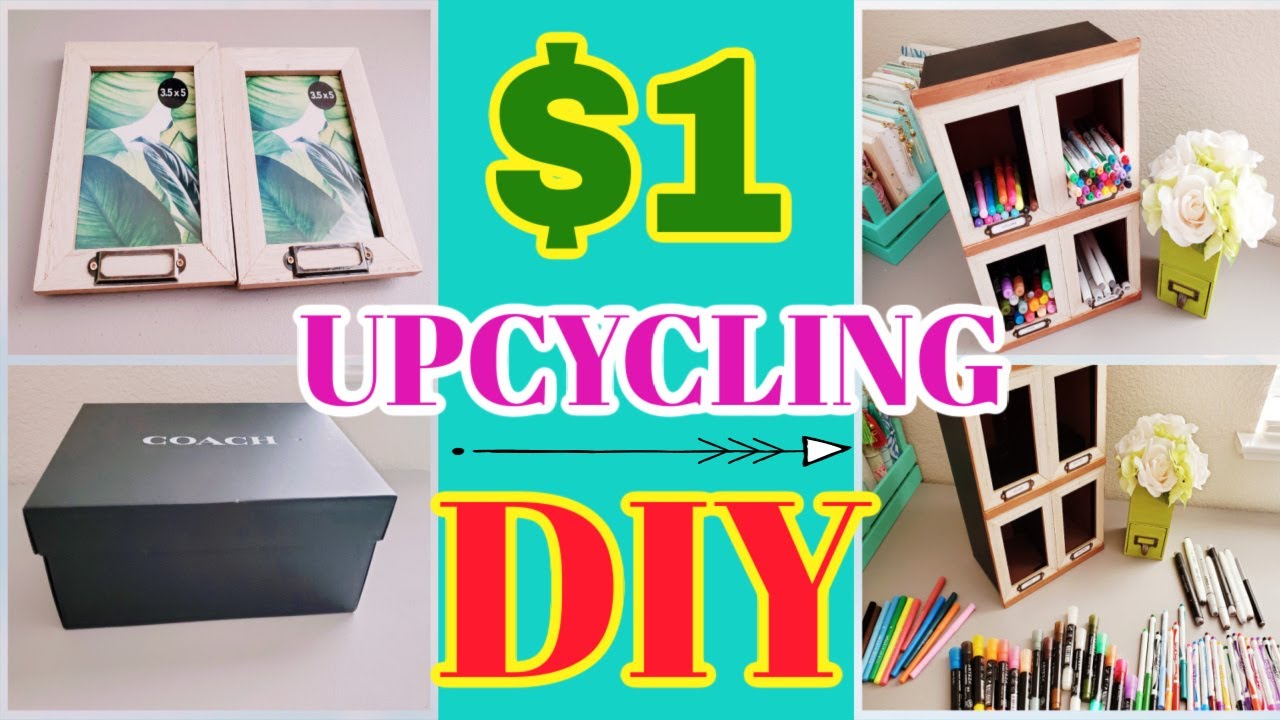 AMAZING DIY DOLLAR TREE CRAFT ORGANIZER ~ SHOEBOX UPCYCLING