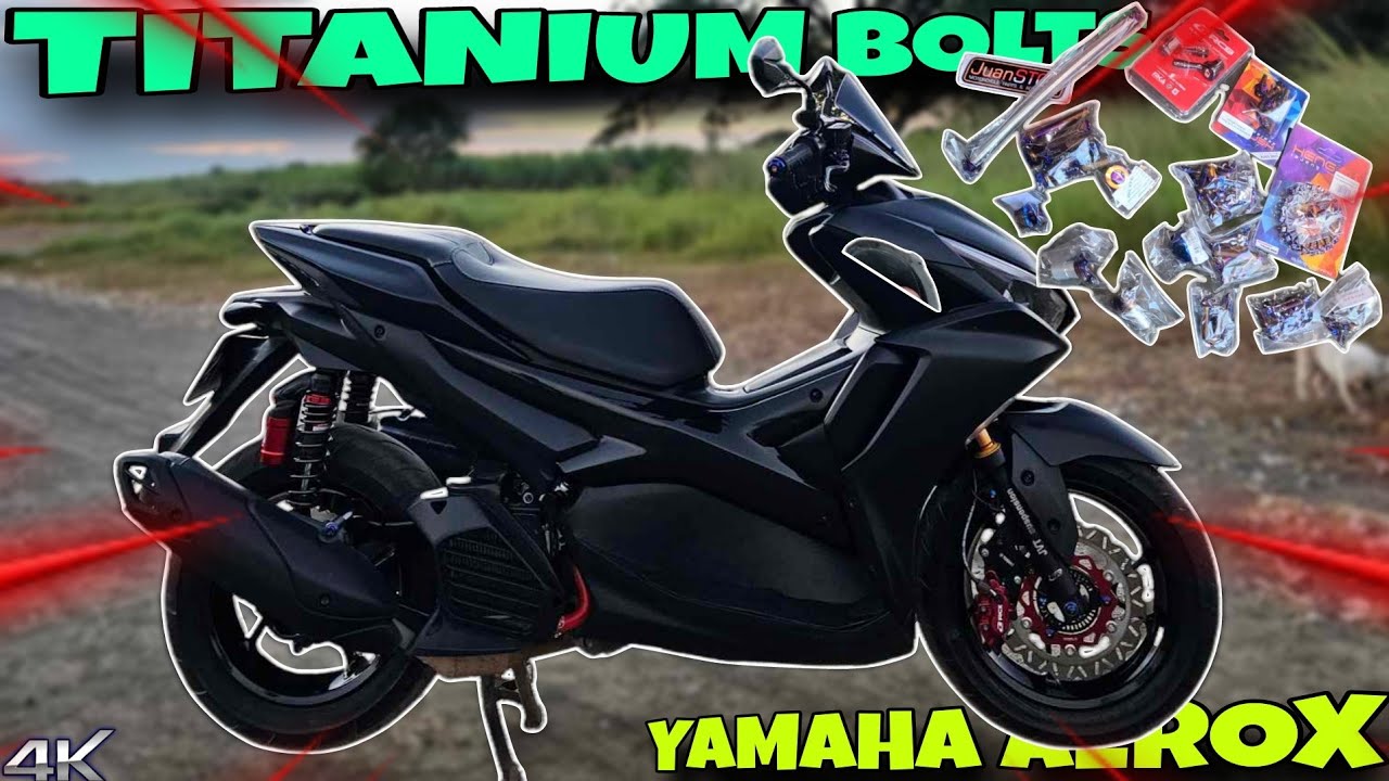INSTALLING HENG FULL TITANIUM BOLTS TO YAMAHA AEROX V2 | Isang Bagsakang Upgrade 🔥 | Guide & Review💯