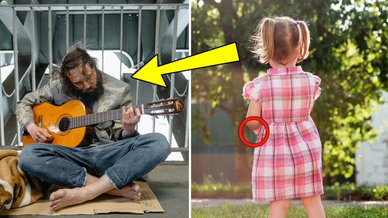 HOMELESS Musician PLAYS GUITAR, Mysterious Girl Listens and Uncovers a Secret...