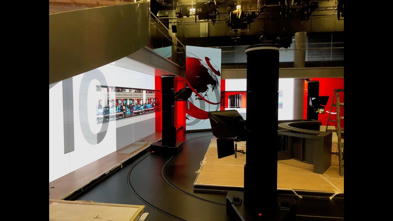 Electric Friends camera robots in BBC Broadcasting House Studio B