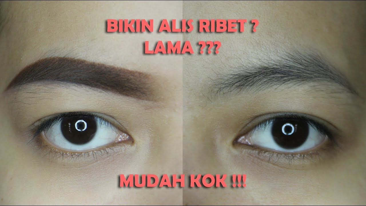 Cara mudah membuat alis tanpa di cukur | Heni Aliana
