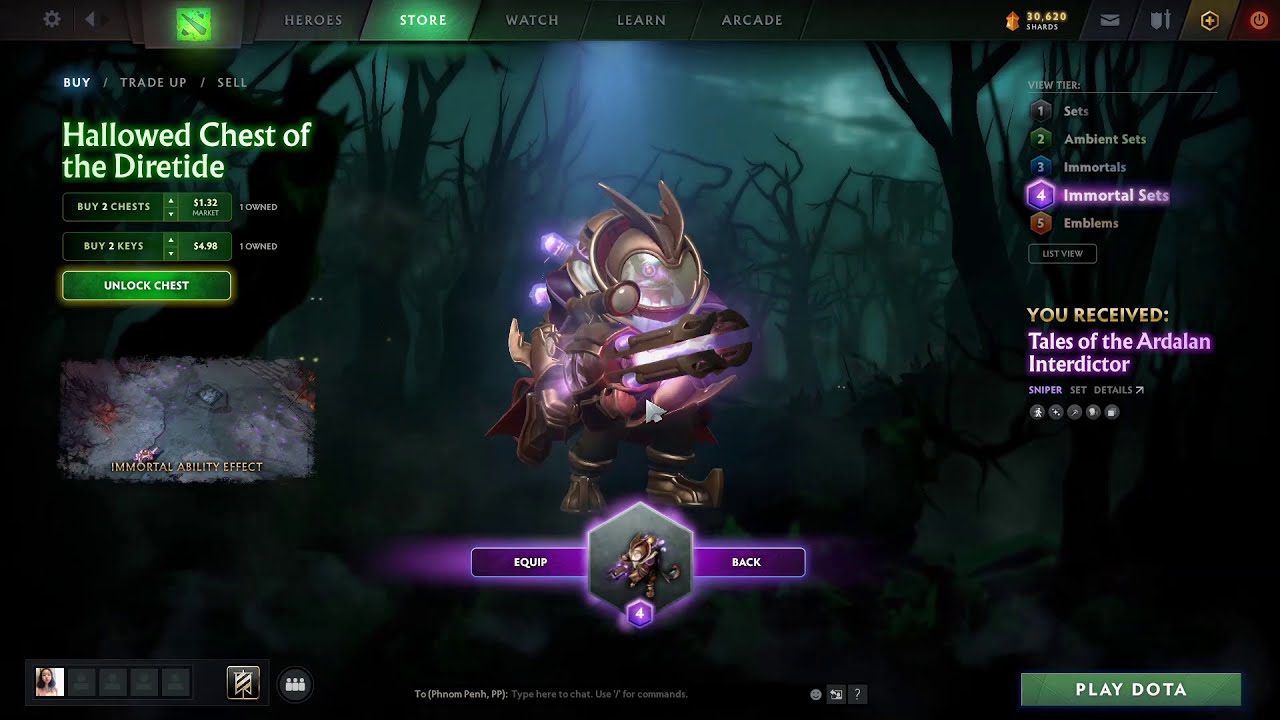 Dota2 - Opening 11 Hallowed Chests of the Diretide