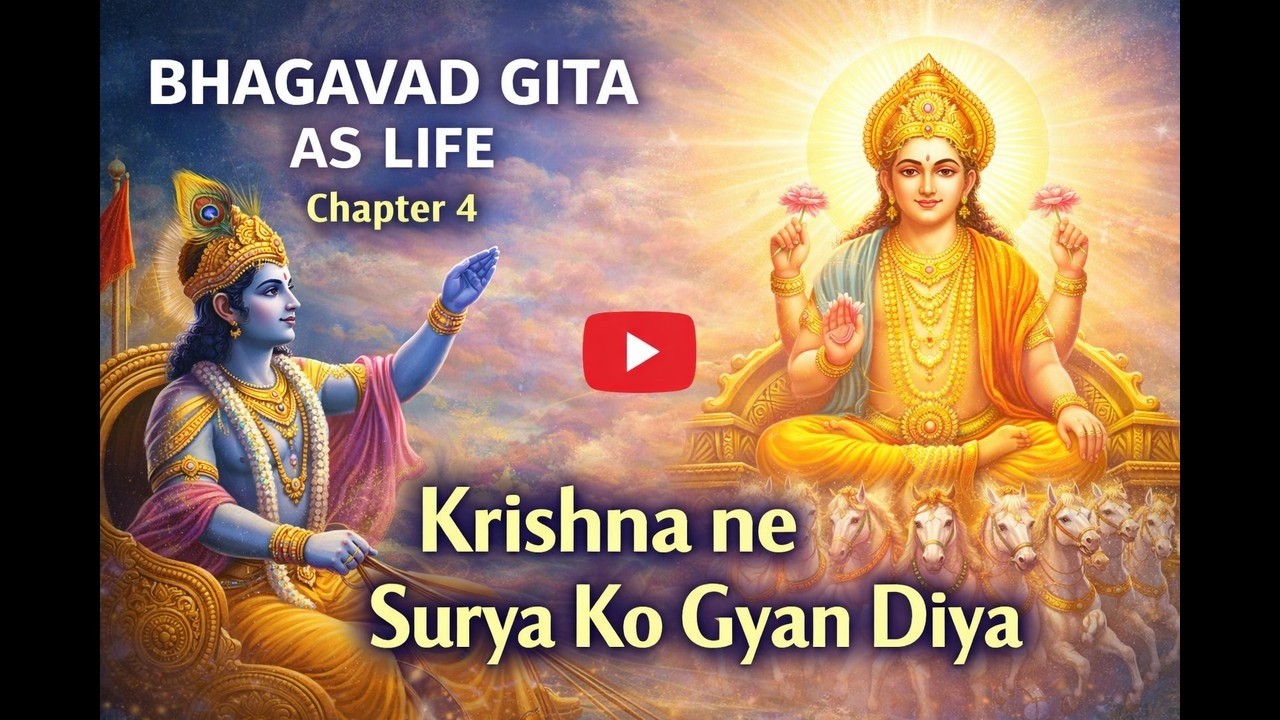 Krishna ne Surya ko diya pehla Gyan | Bhagavad Gita Chapter 4 #bhagavadgita #krishna #krishnaquotes
