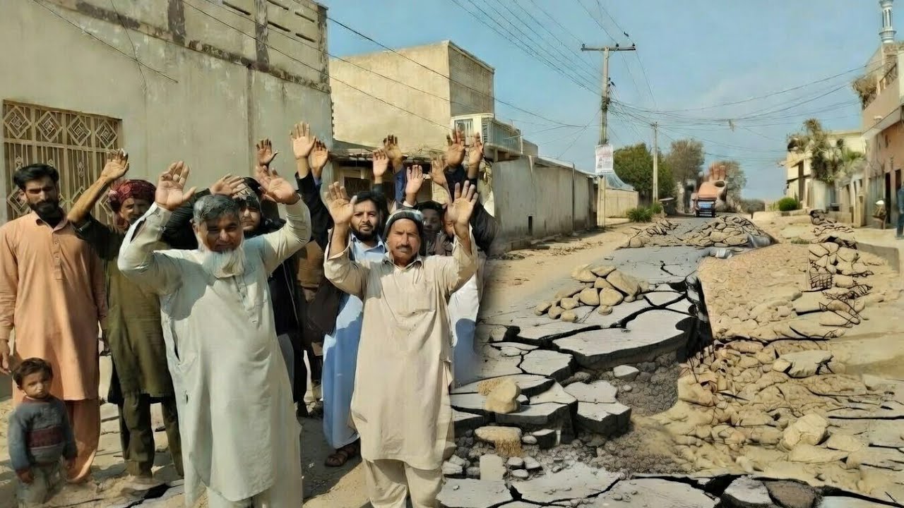 Road Construction in Kassowal’s Nearby Village 6/14-L Exposed.