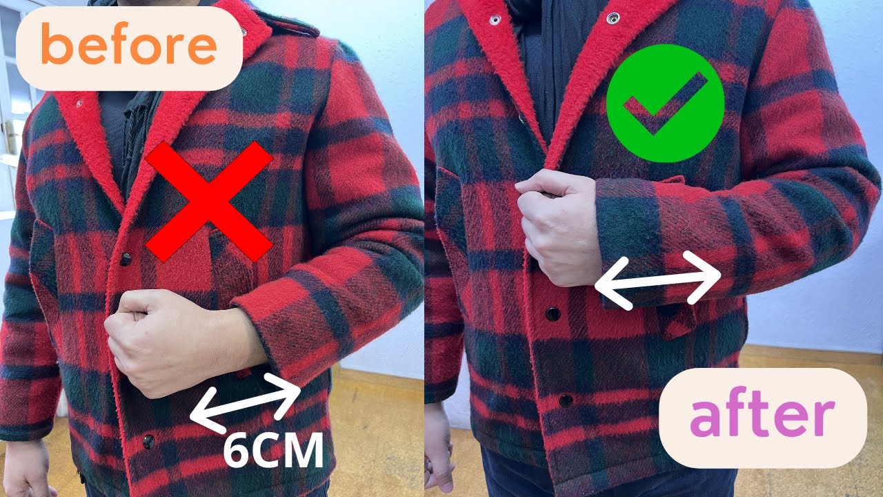 Cómo Alargar las Mangas de un Abrigo con un Truco Fácil y Elegante ✂️✨#sewing #diydecostura #diy