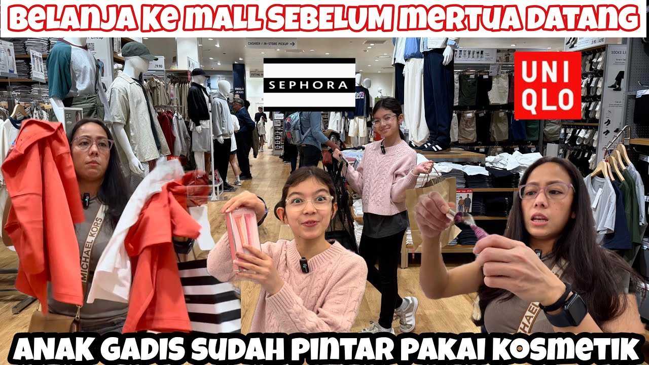 JALAN JALAN KE MALL CARI BARANG DISKON SEBELUM MERTUA DATANG BELI ALAT KOSMETIK DAN PAKAIAN