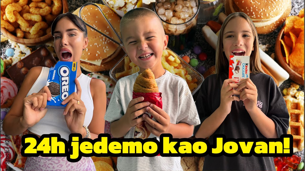 #challenge 24H JEDEMO KAO JOKI! Pozlilo mi je 