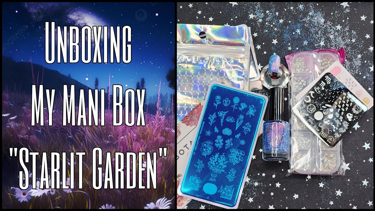 Unboxing My Mani Box Stars Flowers Beautometry MoYou London Stamping Plates Swatches Nail Art Polish