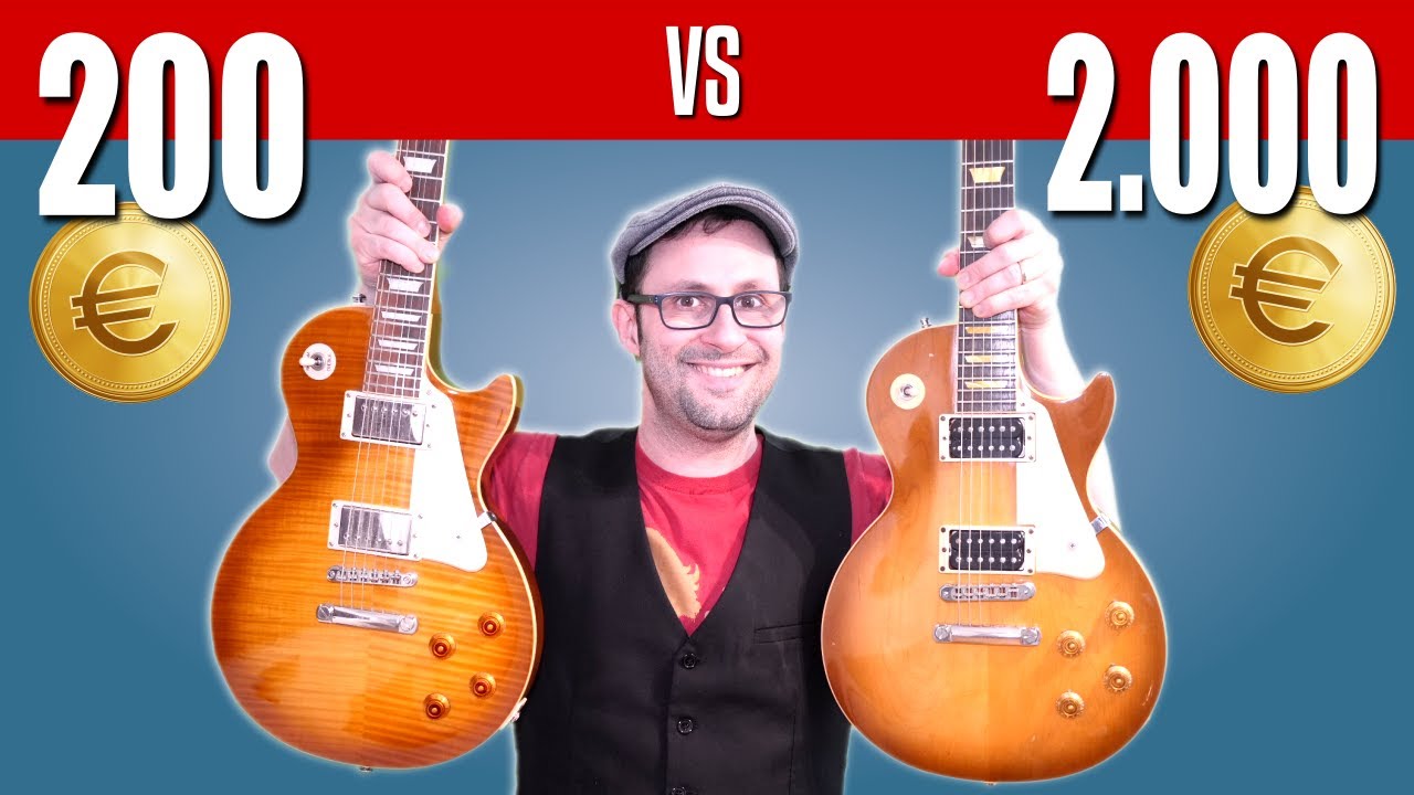 EPIPHONE Les Paul a 200€ vs GIBSON  a 2000€: ne vale la pena?