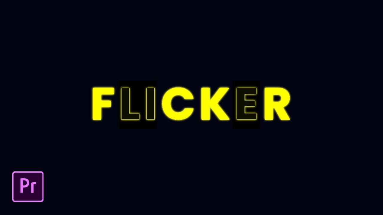 Text FLICKER effect in Premiere Pro