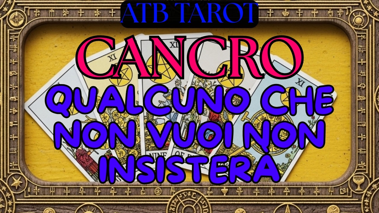 CANCRO: Denaro familiare inaspettato 😱😱🙏