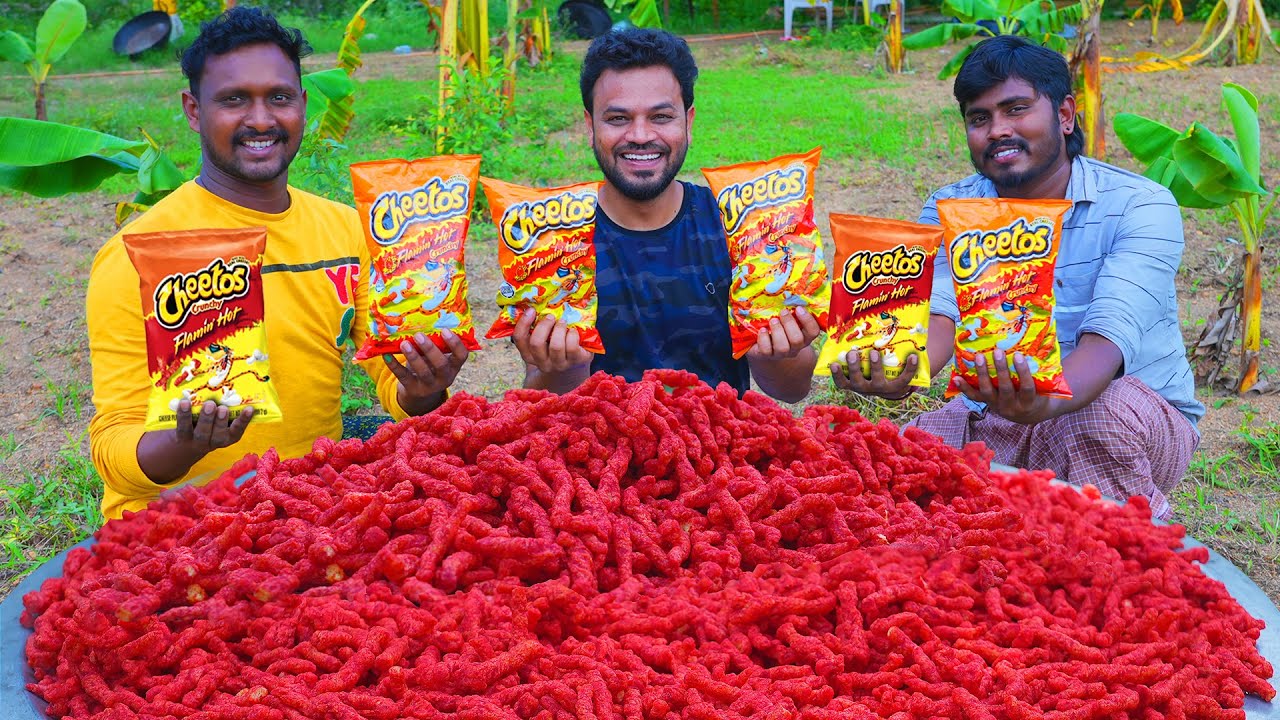 CHEESY FLAMIN' HOT CHEETOS FRIED CHICKEN