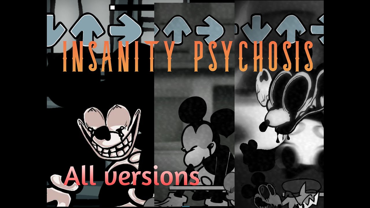 Insanity Psychosis all versions (Friday night funkin Vs.Mouse) #fnfmod #fnf #vsmouse #mortimer