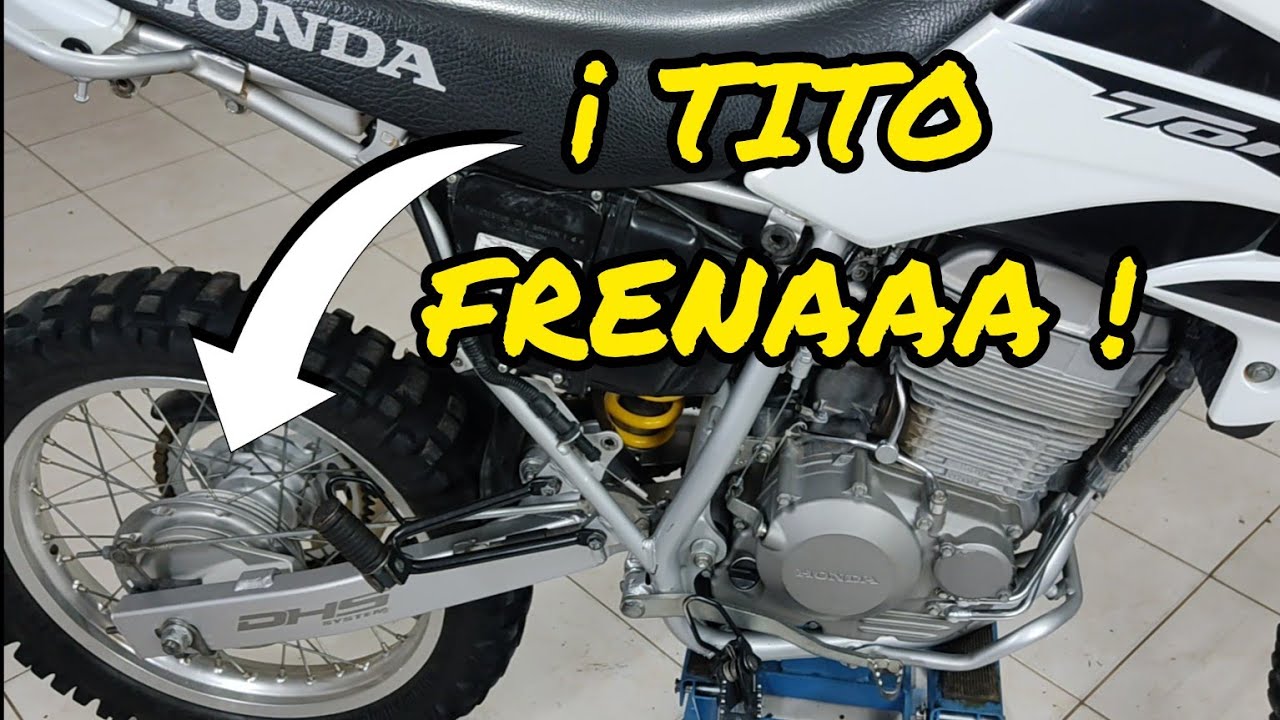 ¿ Como cambiar las zapatas cintas de freno trasera ? Honda XR 250 tornado, Twister, XR 125  150 190