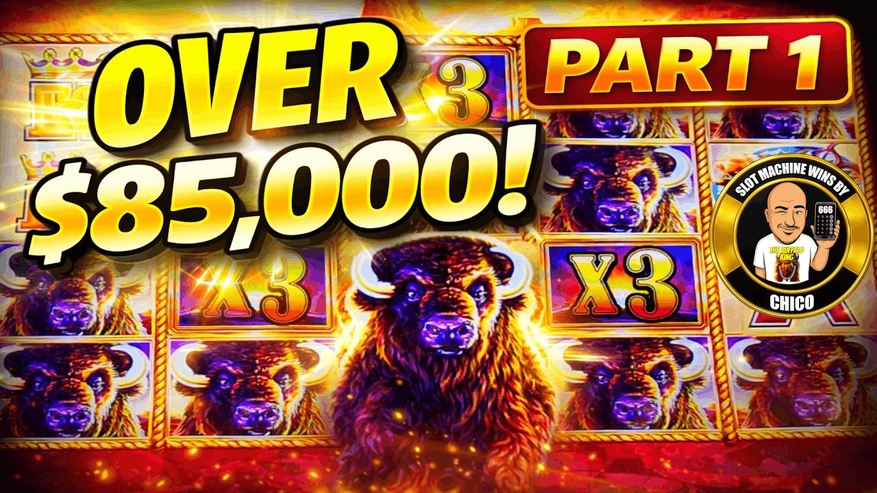 OVER $85,000 in JACKPOTS - Buffalo Gold Slot Machines PART 1