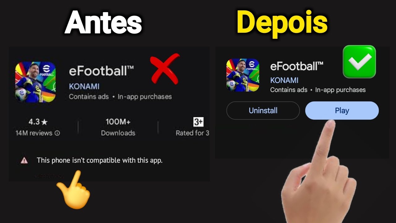 Como instalar o eFootball em qualquer celular Android (Nova atualiza&ccedil;&atilde;o)