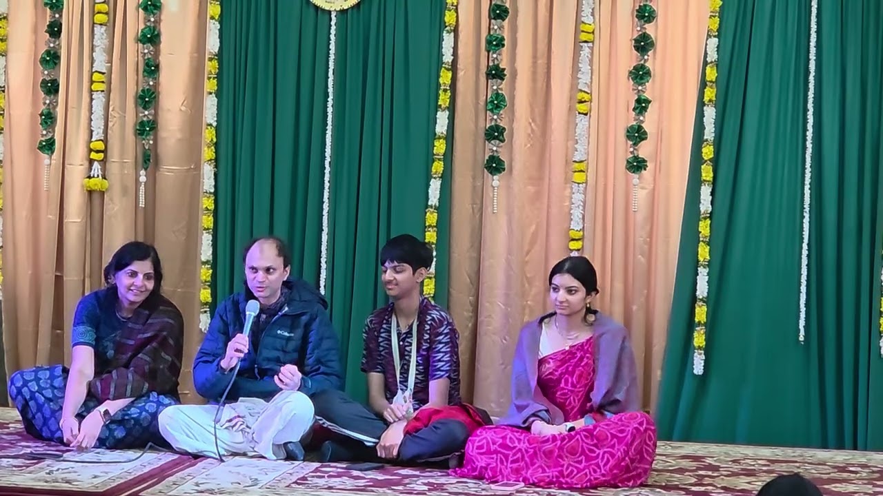 Krishna chaitanya prabhu family offering on the occasion of Harivilas Maharaj birthday 