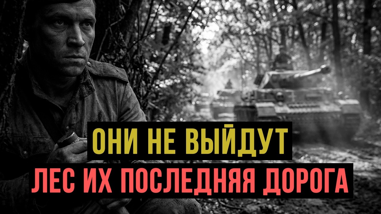 Немцы ввели танки в густой лес — но там их уже ждал бесстрашный солдат.