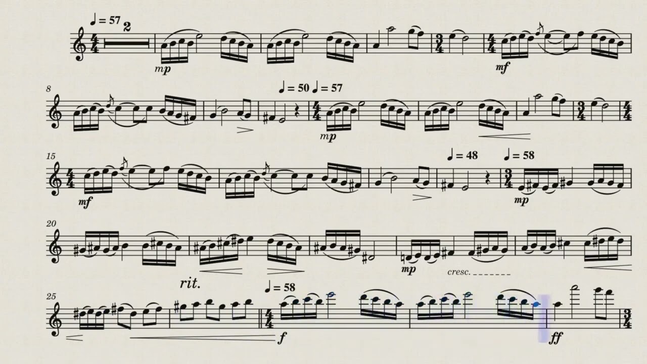 Melody by M. Skorik - Мелодія М  Скорик - VIOLIN sheet music