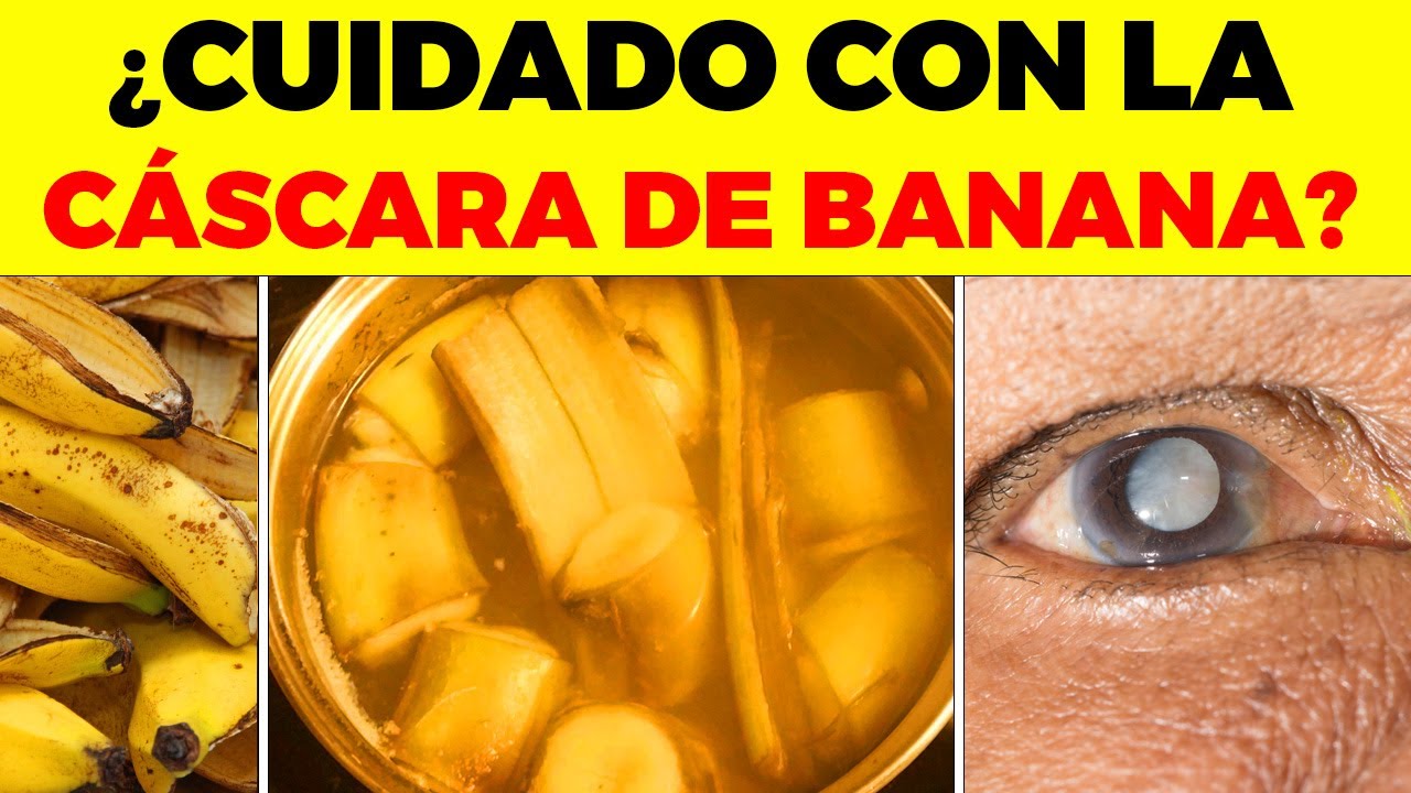 Esto le OCURRE a tu CUERPO si comes CÁSCARA DE BANANA todos los días!