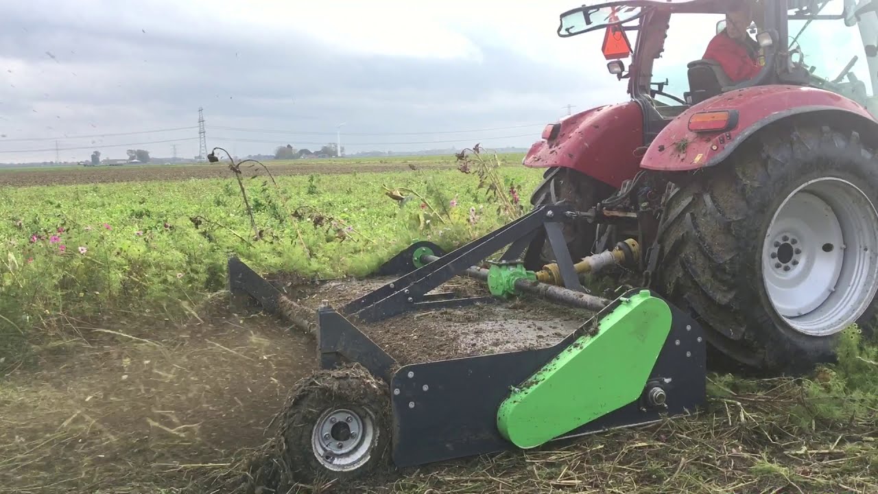 DE JBM Mulcher -  3 meter breed - groenbemesting - akkerrand - bloemen mengsel - bodem -