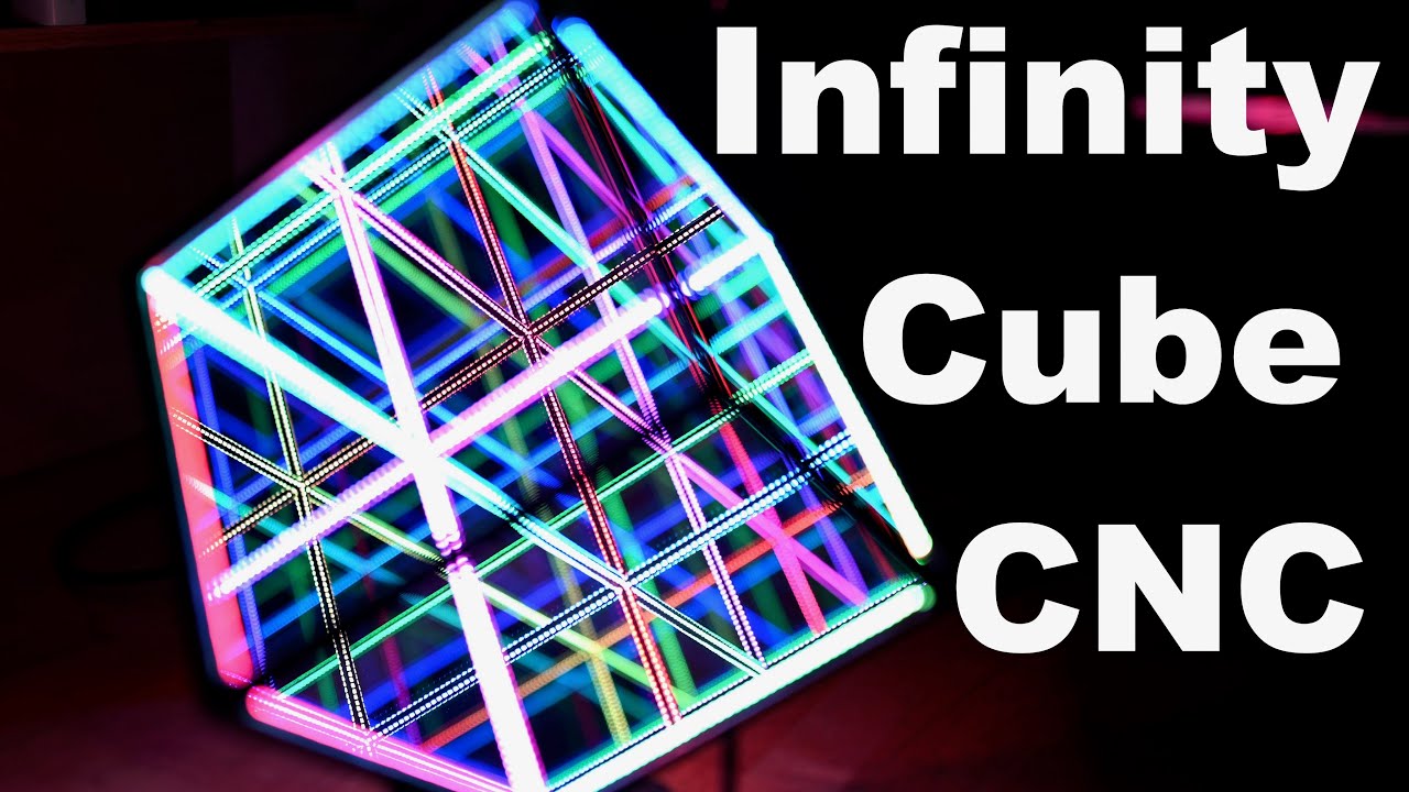 CNC Infinity LED Cube  Running WLED