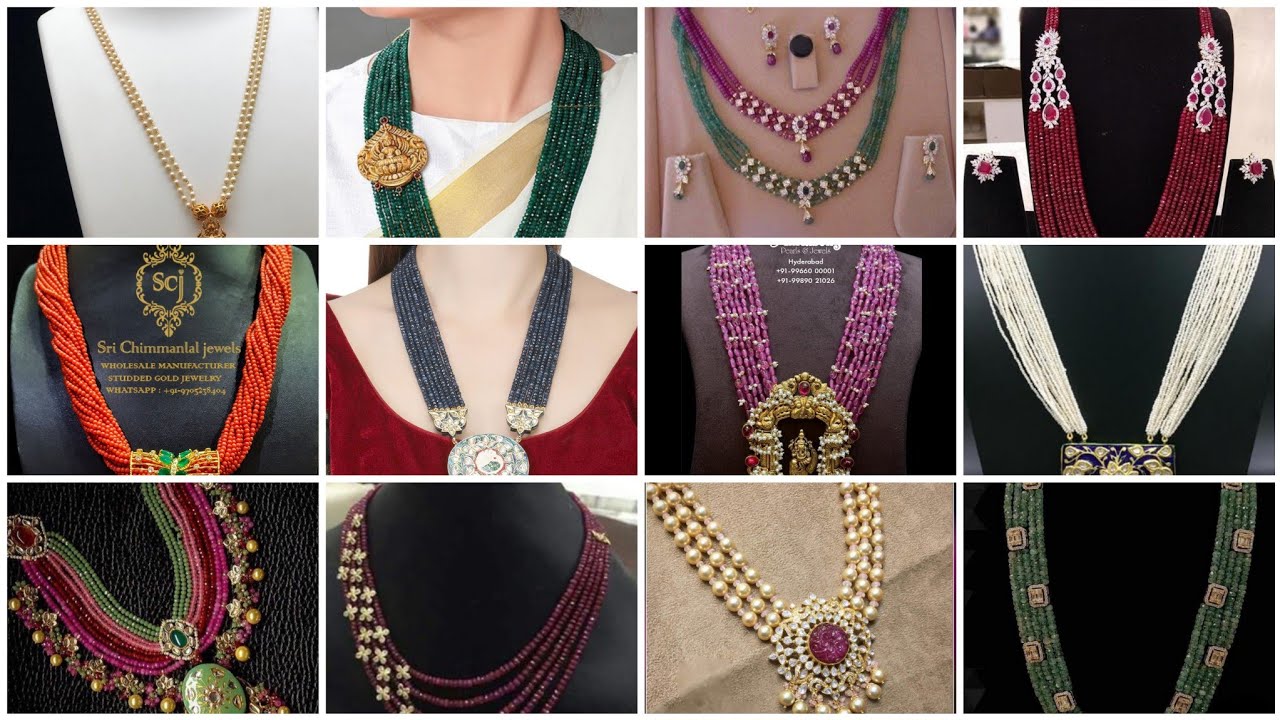 Latest Pearl Necklace Designs | Light Weight Pearl Necklace Collections2021 | Pearls Chain  Models