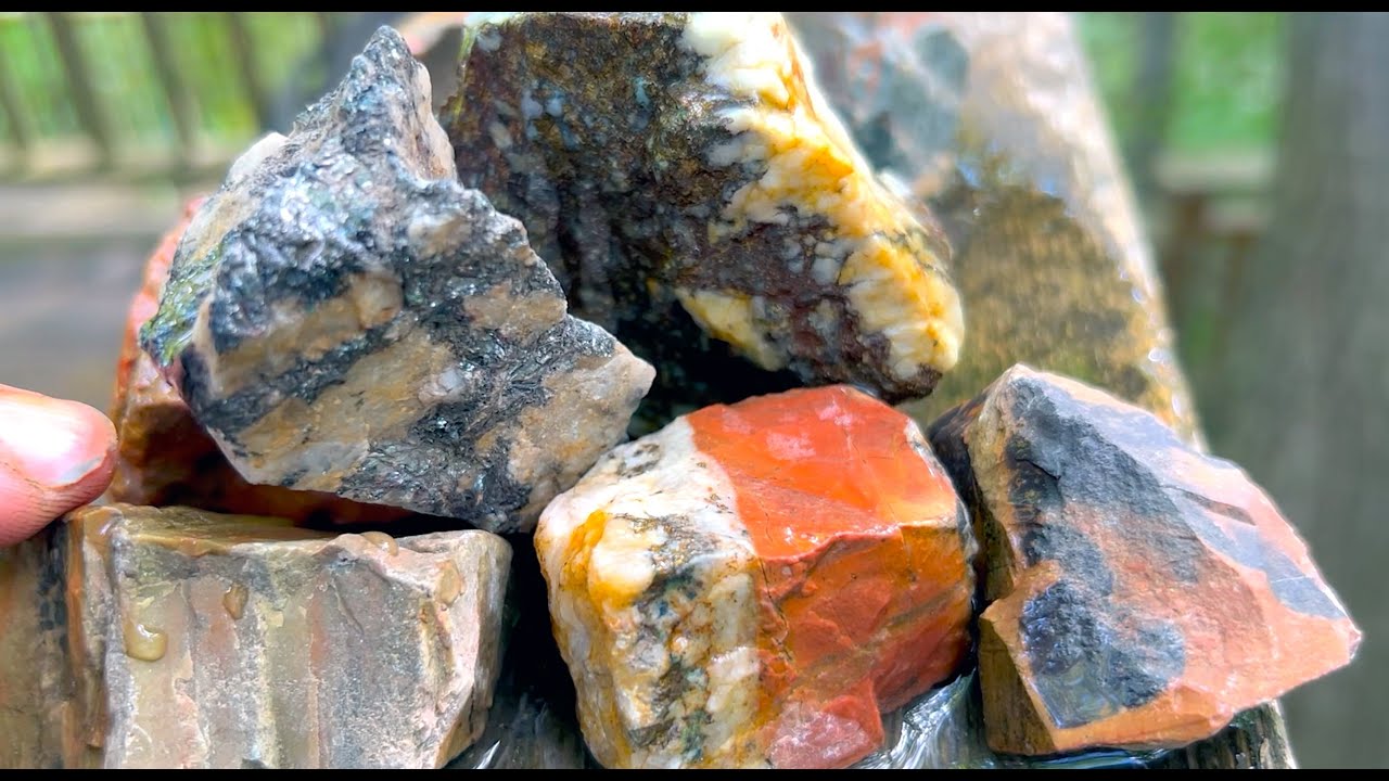 Collecting Beach Rocks for Polishing