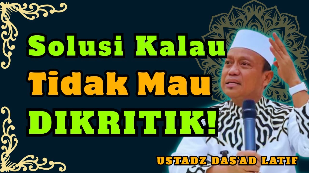 Solusi Kalau Tidak Mau DIKRITIK! 😳 Ini Jawaban Paling Jujur