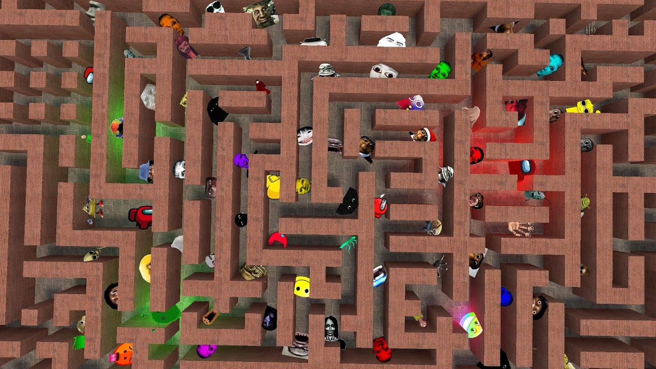 Obunga Joe Biden Juggler And Others In The Bigmaze Nextbots Garry's Mod Fun