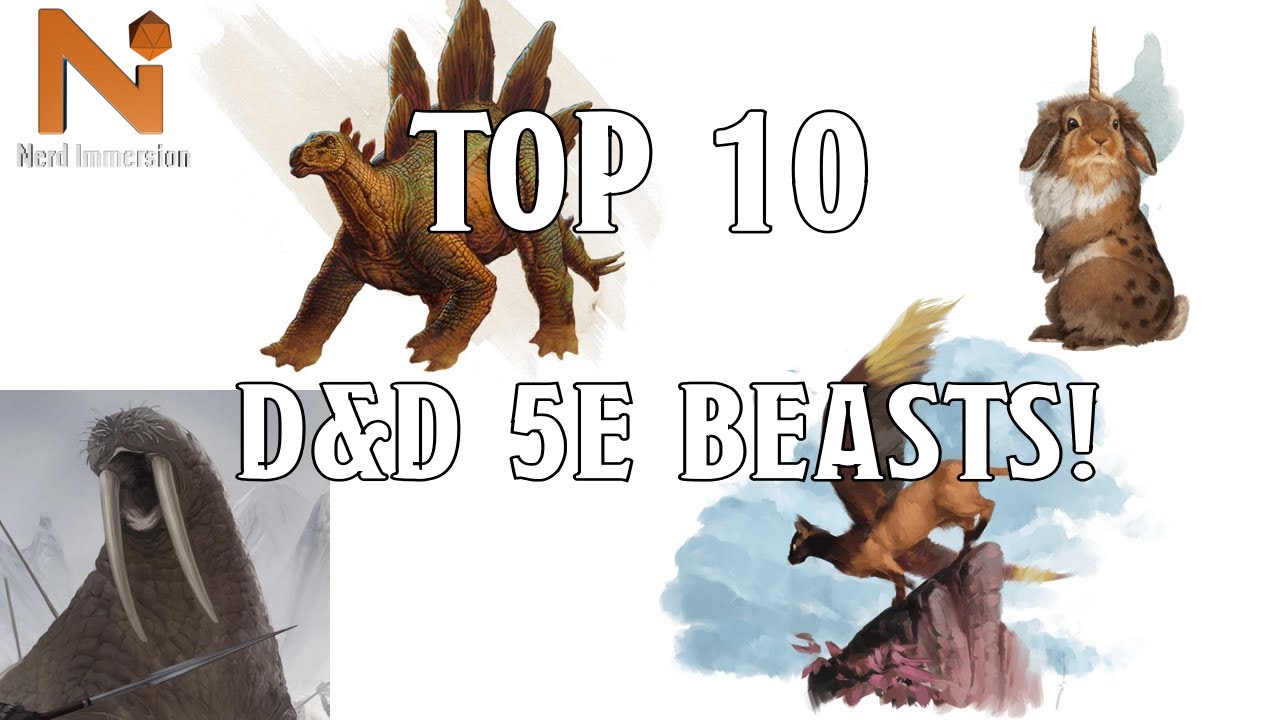 10 лучших зверей D&D 5e! | Nerd Immersion